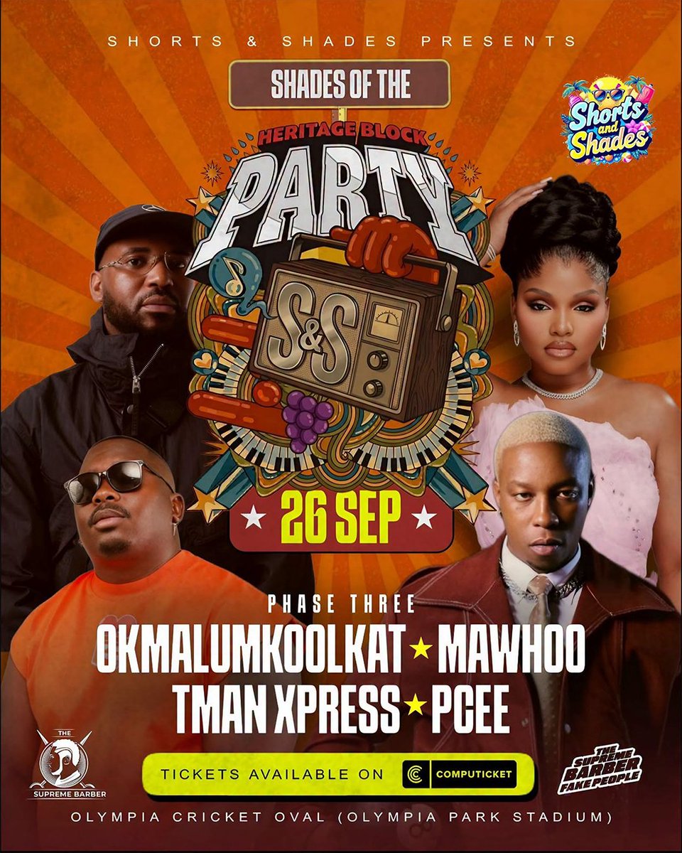 Computicket's tweet photo. πΏπ¦π₯ RUSTENBURG. WATCH THIS ONE TO THE END.
It starts with a plate and a greetingβ¦ until the drums come out. ππ₯Shades of the Heritage Block Party
π https://t.co/t91K7kLNIG
π Rustenburg
ποΈ 26 Sep
π° From R150
#Heritageday #Rustenburg #NorthWest #HeritageSA #Computicket https://t.co/rd8Z4Dnb4q