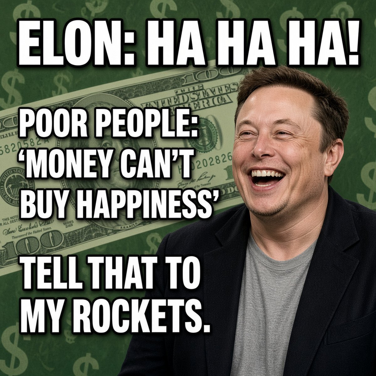 HarryBolzMatter's tweet photo. @elonmusk @Dogetothemoon @minchoi Haha https://t.co/yd78UWPD47