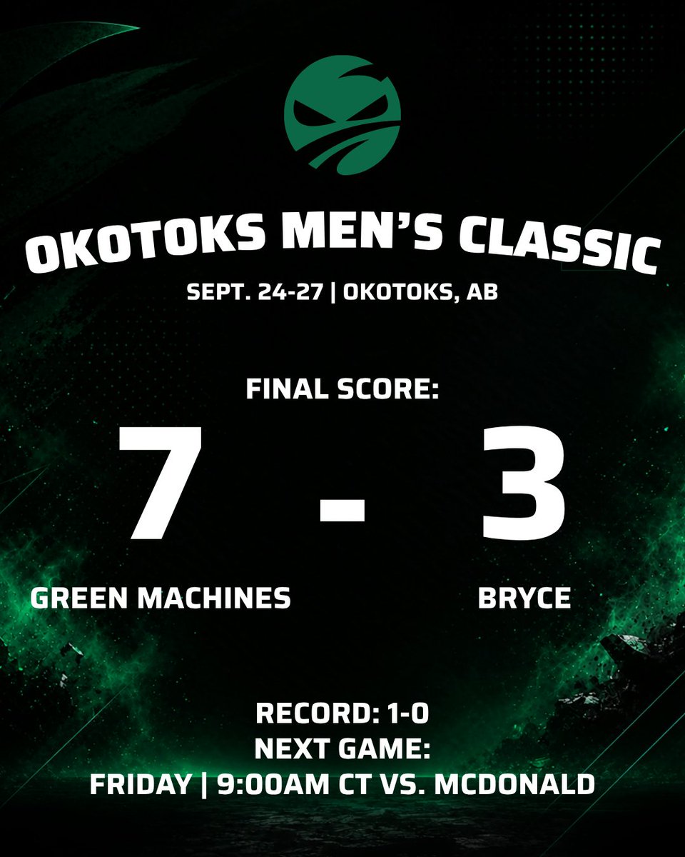 _greenmachines's tweet photo. Started Okotoks strong. 💪🏼

Back for more in the AM! https://t.co/B9WFwLKRPA