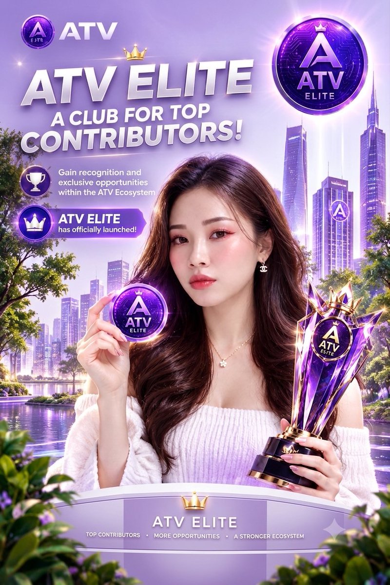 Sokhom1and's tweet photo. ATV ELITE — An elite community for outstanding contributors!
🏆 Showcase your work and be the first to seize exclusive opportunities within the ATV Ecosystem.
💞 ATV ELITE has officially arrived... It’s your time to shine!
#InterLink #ITL #ATV
#ATVInterlink https://t.co/uGvHVaRnQb