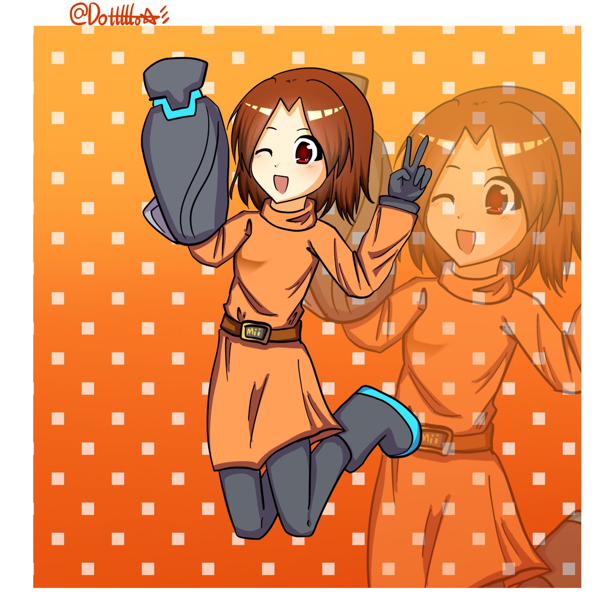 Dottttto_09's tweet photo. #MiiGunner #Miiファイター #Mii射撃タイプ 
跳得再高一点吧！ https://t.co/QPwJUIsXL0