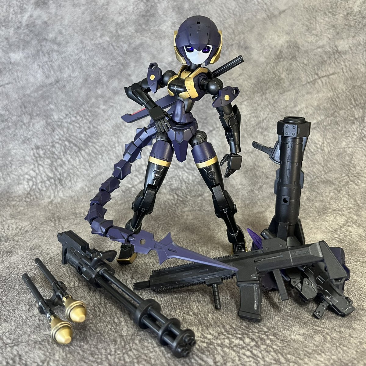 YmaNoHituji's tweet photo. 普段作らないものも、作るとたのしいですね。
次はもっと改造してみるのもいいかも。
#アチェルビー
#30MM
#ロボ娘 https://t.co/9DUK2WtM8f