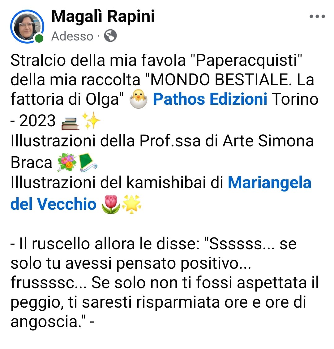 MagaliRapini's tweet photo. #storieperipiccoli #favole #fattoria #lettura #letturaadaltavoce #primeletture #mondobestiale #mondobestialelafattoriadiolga #positivevibes #pensieropositivo
https://t.co/zAOpcLQ9jg https://t.co/nwiBxKeS1E