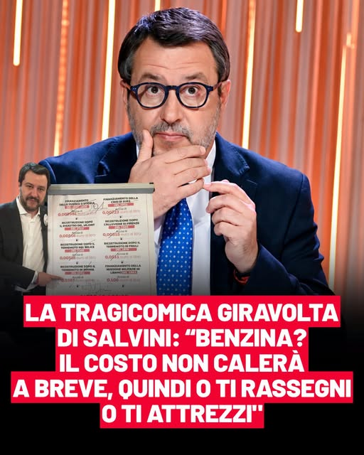 ArenaSusi's tweet photo. Da: "cancelleremo le accise" a: "o ti rassegni o ti attrezzi" è un attimo. https://t.co/Lq7cA8OUXf