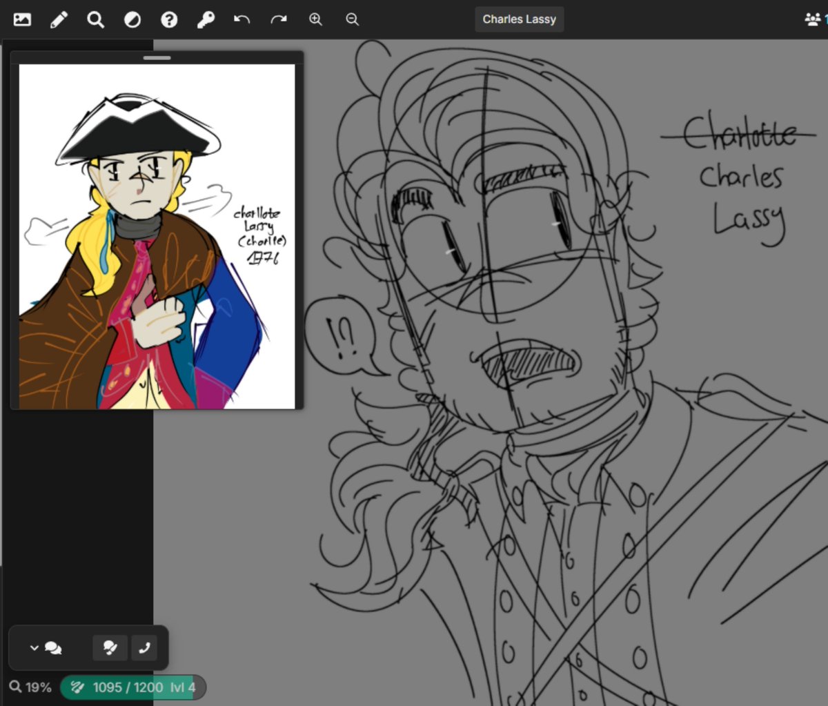 EchoMat8's tweet photo. Apparently, my oc Charlotte Lassy is now Charles Lassy!! Congrats on his transition! https://t.co/zrJuoDMVY6