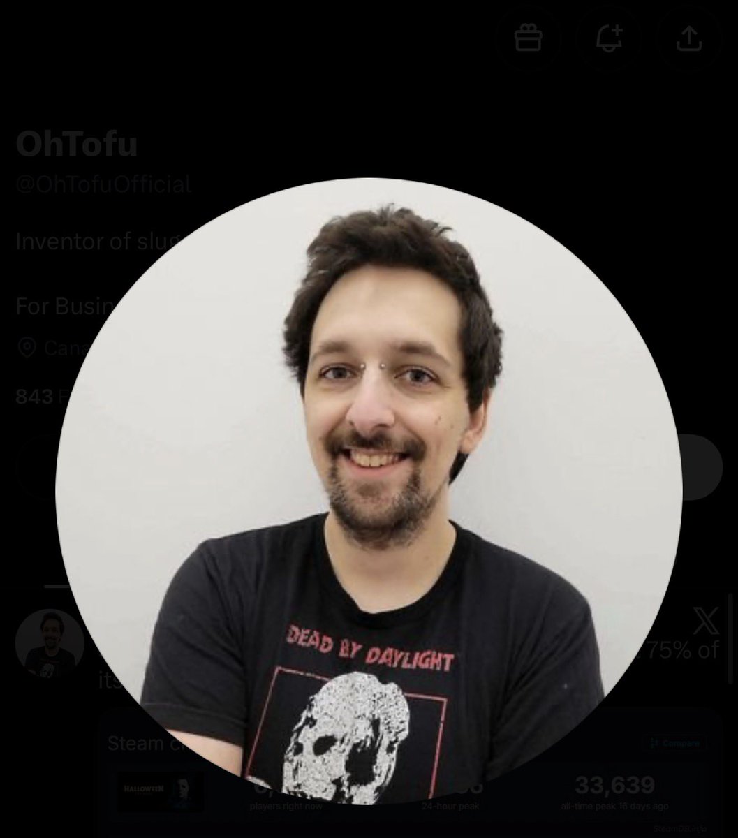 StewBedazo's tweet photo. dbd fans are so insane you have the highest daily player horror game and you still hate on every other horror game. Relax https://t.co/o9XOX113bA