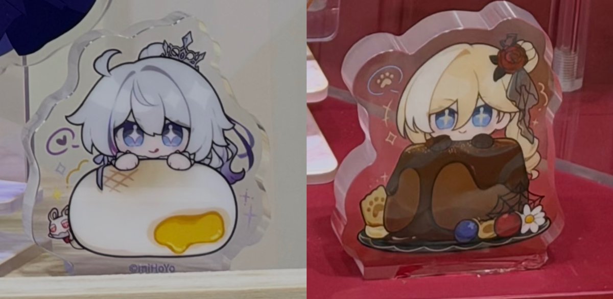 AbyssBloom1101's tweet photo. Sisters 

(Other character chibis for new CN merch don’t have these same pupil shape that look like stars in eyes like these two)

#Durandal #BiankaAtaegina #Honkaiimpact3rd https://t.co/lQOrBfiDpN