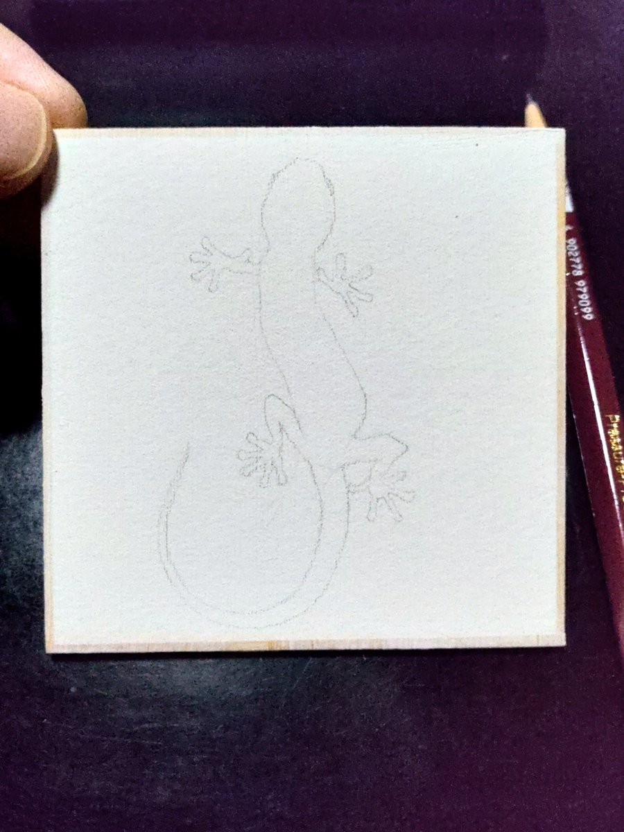 209banare's tweet photo. 豆色紙シリーズ
胡粉ジェッソを塗って鉛筆で下書きしたところ https://t.co/yA7VlkxKuy