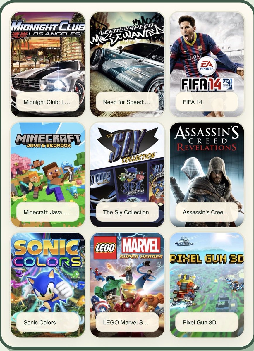 vy6zz's tweet photo. 9 games that shaped who I am, did i cook? https://t.co/hrzw9YEkec