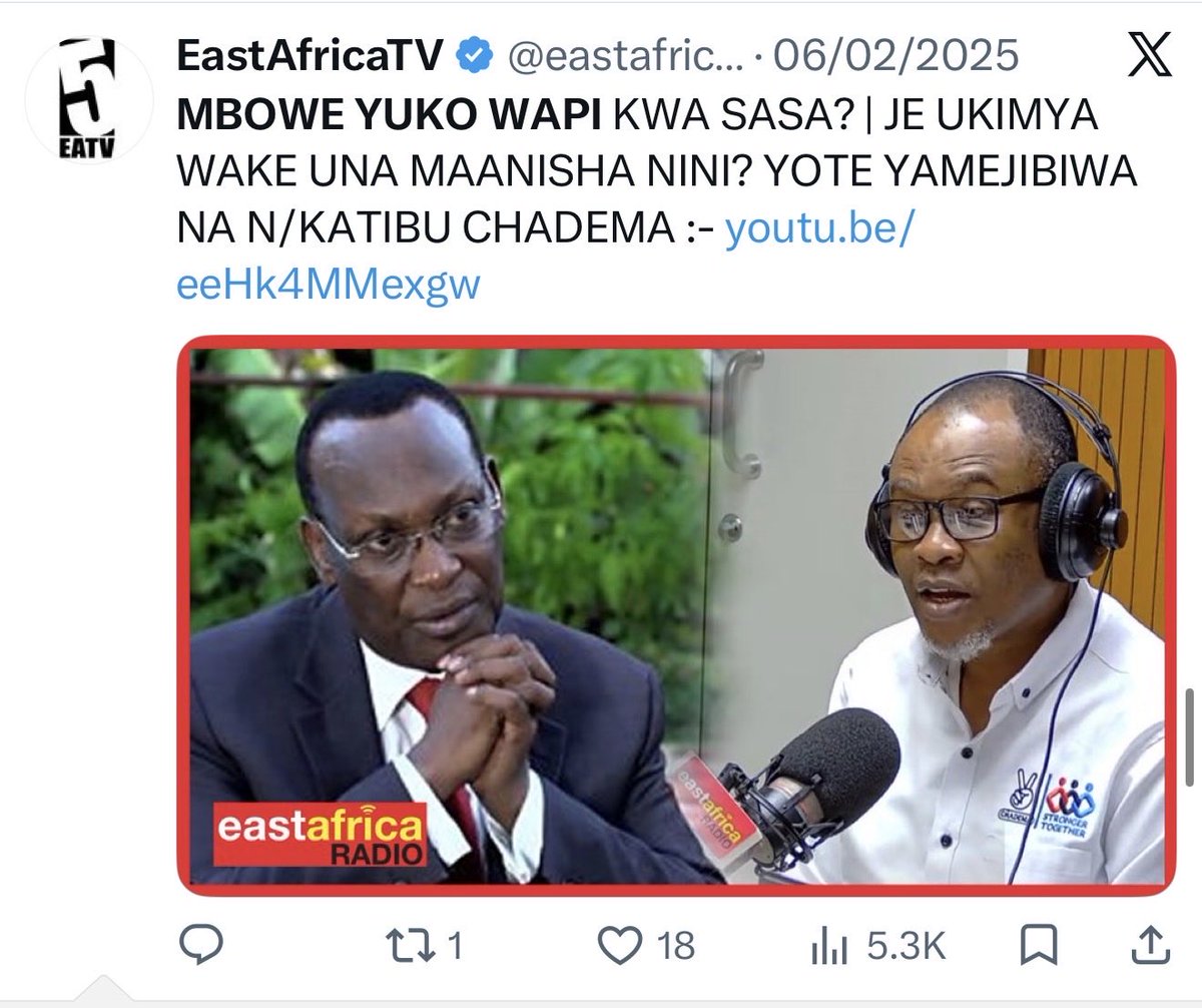 joharimshana's tweet photo. Shida mnasahau haraka sana, hakuna Kiongozi mkubwa nchi alishawahi achia madaraka kwa kupenda au kutokupenda akatoka tu hadharani! Na hii hata kwenu ilitokea kwa Mbowe! Alijifungia muda mrefu. 

So mwambieni Lissu, Nchimbi yuko mapumziko, kama alivyokuwa Mbowe wakati amemshinda kiti cha Uenyekiti? Au mlikuwa mmemfungia ndio mnataka fananisha? Mwacheni baba wa watu apumzike zake. 

Wewe tu mtu wa kawaida ukiachwa mtiti lazima ujifungie ndio iwe cheo kikubwa kama Makamu wa Rais! Nawaambia tena Mke wake yuko na anaendelea na life lake tena kwa vicheko kabisa, na huko kanisani mnako Uliza anaenda! Mfixuuuu!! 

Ila nyie hamko seriously, kwahiyo kesi ya Lissu mmeiacha 😂, Lissu nae basi CCM C Yule, unaamishaje narrative ya kesi yako!! 😂 😂 😂
