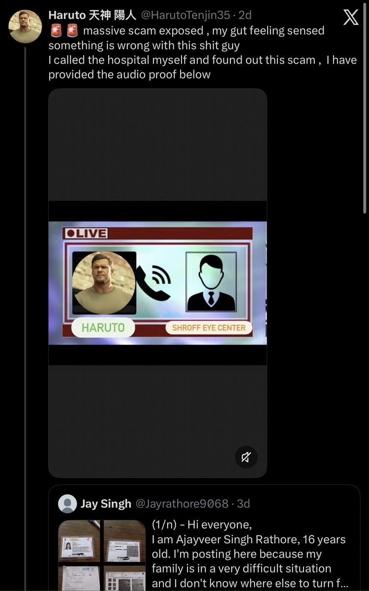 Annju_here's tweet photo. Madan mohan soni urf MMS ji why are  taking credit of @HarutoTenjin35 and @somumsdian ,
They both contacted the hospital first &amp; exposed the scam. They have uploaded recordings too.
L@****  ke Independent journalist🙂Shame on u https://t.co/2cGY4EkOo5