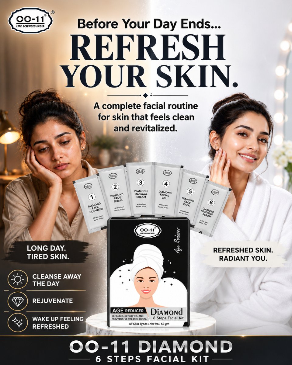 JonnieAudeeg's tweet photo. Refresh your skin before the day ends with the OO-11 Diamond 6 Steps Facial Kit. A complete at-home ritual to cleanse, rejuvenate, and leave your skin feeling fresh, radiant, and cared https://t.co/NWceCp285Z