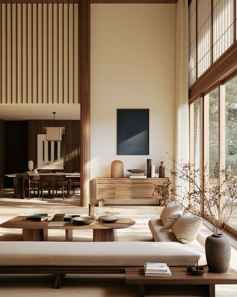 softspacess's tweet photo. Modern Mid-century × Warm Japanese style https://t.co/nZrdHJvFqp