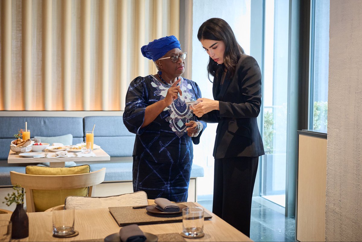 SMirziyoyeva's tweet photo. I met with Dr Ngozi Okonjo-Iweala, DG of the @wto 

We discussed Uzbekistan’s progress toward accession to the WTO and the work that remains to be completed.

I am deeply grateful to Dr @NOIweala for her continued support and expert assistance. We have come a long way, and it is now important to maintain the momentum and see this process through to completion.