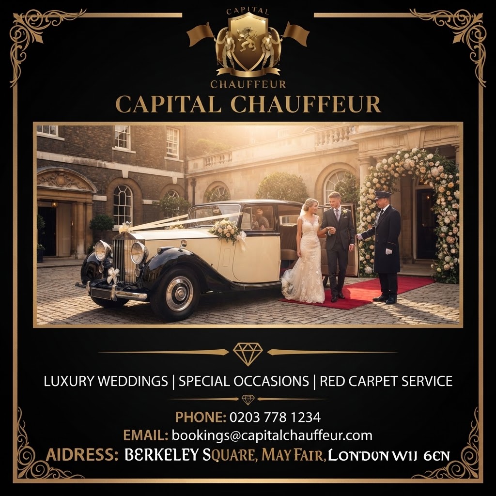 CapitalChauf's tweet photo. Arrive in absolute luxury and style. 💍✨ From bespoke red-carpet service to pristine wedding fleets, Capital Chauffeur makes your special day unforgettable.

📞 0203 778 1234 📧 bookings@capitalchauffeur.com
#CapitalChauffeur #WeddingCar #LondonWeddings #LuxuryTravel https://t.co/zellPD60qL
