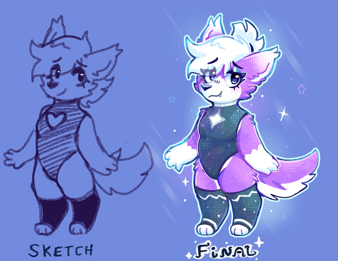 Paperflows51213's tweet photo. This is the first and only time I've seen a sketch of mine turn out worse than the final version

#furryart #art #ibispaint https://t.co/k3wnOhj16w