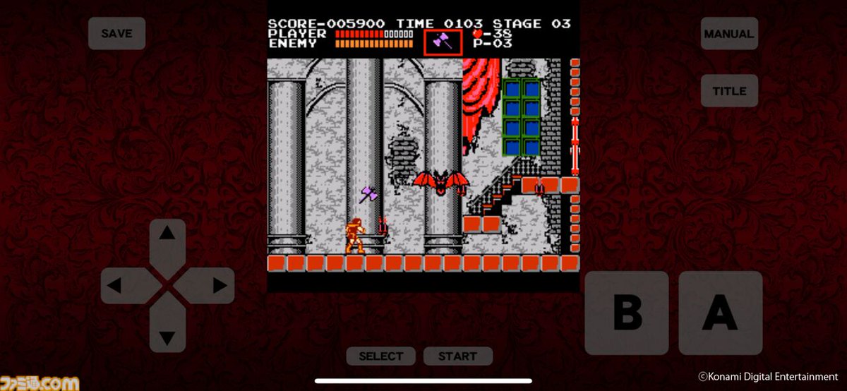 famitsu's tweet photo. 初代『悪魔城ドラキュラ』スマホ版が本日より期間限定で無料配信
https://t.co/Ofqk1c2lJN

シリーズタイトルが最大80%オフとなるセールを実施。コンサートやシリーズ楽曲のアナログ盤発売、ポップアップショップの開催も決定。 https://t.co/JQN2wQLRaj