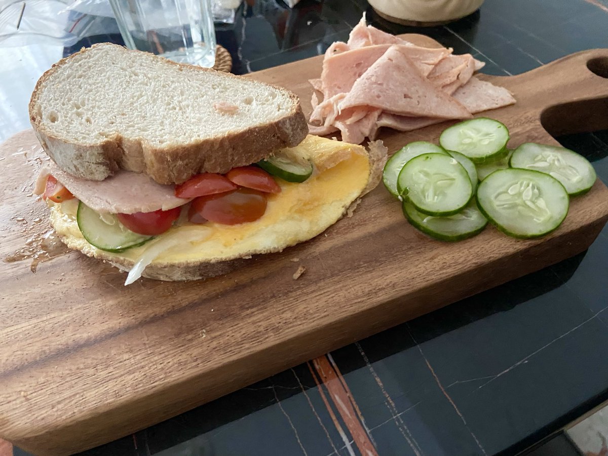 BePatientAll's tweet photo. It’s sourdough week. Same basic ingredients, just plated a little differently. https://t.co/x9KyFpbUBO