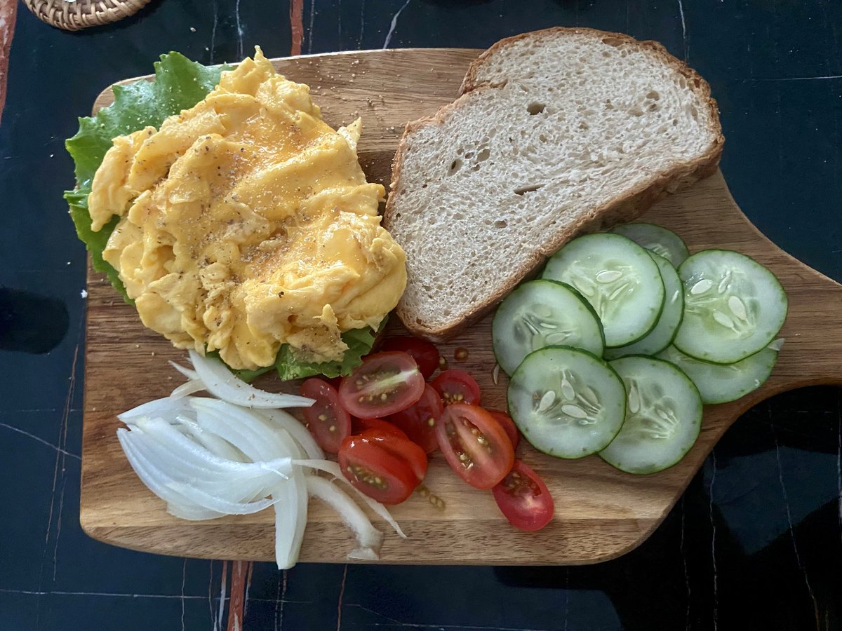 BePatientAll's tweet photo. It’s sourdough week. Same basic ingredients, just plated a little differently. https://t.co/x9KyFpbUBO