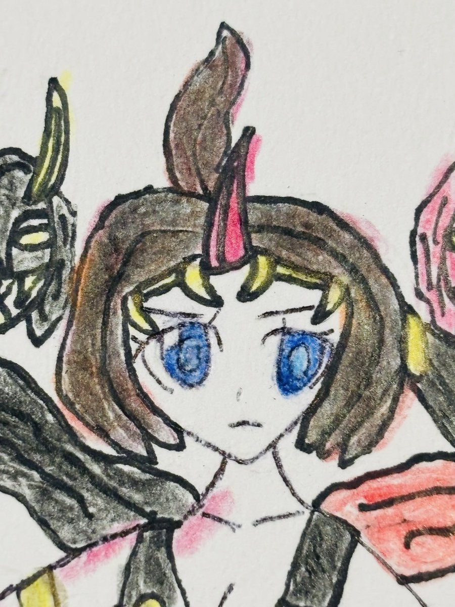 shunchan0703's tweet photo. 私の息子と娘です
名前はワタツミのワタに美しいのミでワタミで、息子の方は義経のヨシにワタツミのツミでヨシツミです
こちらのツイートしていただいた方通りにちゃんと描いてます https://t.co/0S0Tu8NLoo