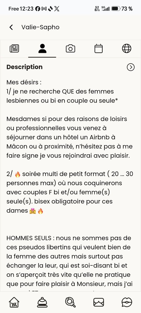 MorpheusDark69's tweet photo. Notre fiche sur wyyylde 
Valie recherche sa compagne 
Elle a un homme et un régulier '
Vraie bisuelle elle désire une femme pour rencontre réguliere sur la durée ou pour un soir
Je peux être présent mateur uniquement ou absent 
#bi #bisex #bisexuelle #bisexual #lesb #lesbienne https://t.co/meKq8QmJrV
