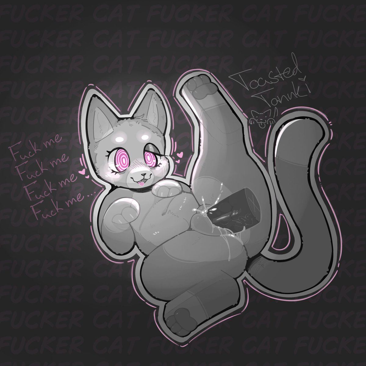 toastedtanuki's tweet photo. Hypno cat success! 🍥🐈‍⬛🍥 https://t.co/ZlZ2Eh9l2G