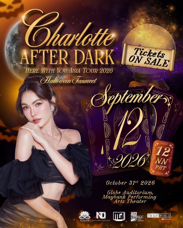 celineticke4's tweet photo. 🔥WTS/LFB🔥
CHARLOTTE AFTER DARK <HERE WITH YOU>ASIA TOUR IN MANILA
📅 October 31, 2026

🎟️SVIP
🎟️VVIP/VIP
🎟️GEN AD

 ✅ Front rows 
✅Can meet up around metro manila 

✉️Pm
#CharlotteAsiaTour2026 #CharlotteAustin #CharlotteAfterDark #CharlotteInManila https://t.co/MoWgb24YSj