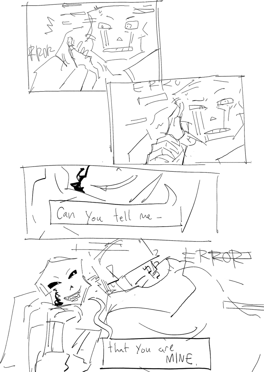 TheCalfSucker_'s tweet photo. Comic from a while ago. I have a lot of unposted errorink stuff here.
#errorink https://t.co/WoQhVtLcUk