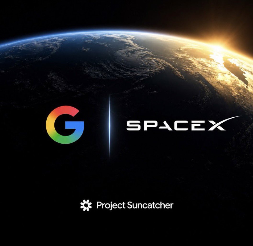 ssudeunlu18's tweet photo. SpaceX is set to🚀Google’s AI technology into orbit. A Falcon 9 will carry Project Suncatcher’s first satellite aboard the Transporter-18 mission, launching from Vandenberg Space Force Base on October 1.
Another exciting step toward bringing AI and space technology together. 🌎🤖 https://t.co/NY4t3n79Jo