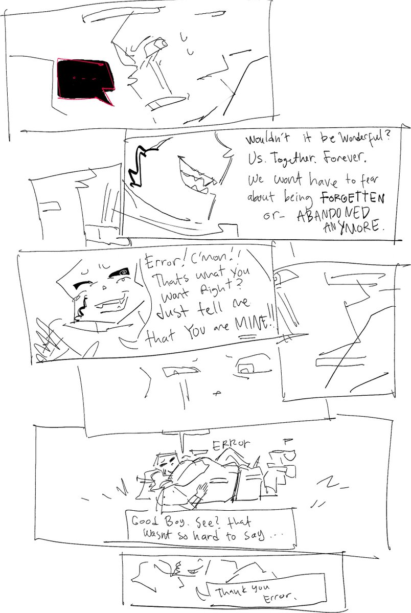 TheCalfSucker_'s tweet photo. Comic from a while ago. I have a lot of unposted errorink stuff here.
#errorink https://t.co/WoQhVtLcUk
