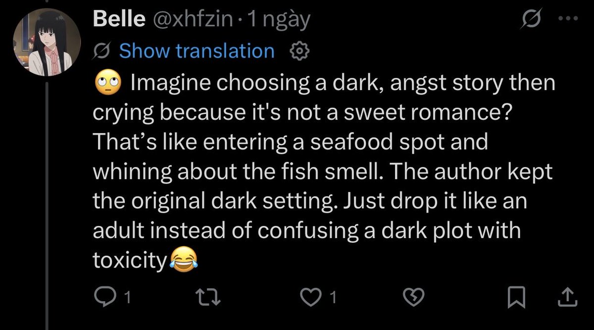 SleepingBtchy's tweet photo. @xhfzin Since the beginning of this, all I said is the toxic story in chapter 50 and the you turn me into some crying because it's not romantic and mocking me first so stop acting so naive adult girl 🤣😂 https://t.co/FuDal4ti9W