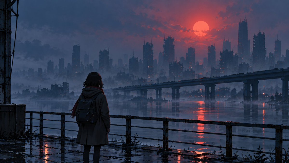 LAST_REVERIE_'s tweet photo. 人類がほとんど消えた世界で、彼女の旅だけが続いている。 In a world where almost everyone is gone, her journey continues.
🎧 ＜YouTube https://t.co/Z7Qxbfotwk＞
#LASTREVERIE #作業用BGM #終末世界 #廃墟 #Ambient #Dreamcore #Liminal #PostApocalyptic https://t.co/vNL7u4xs38