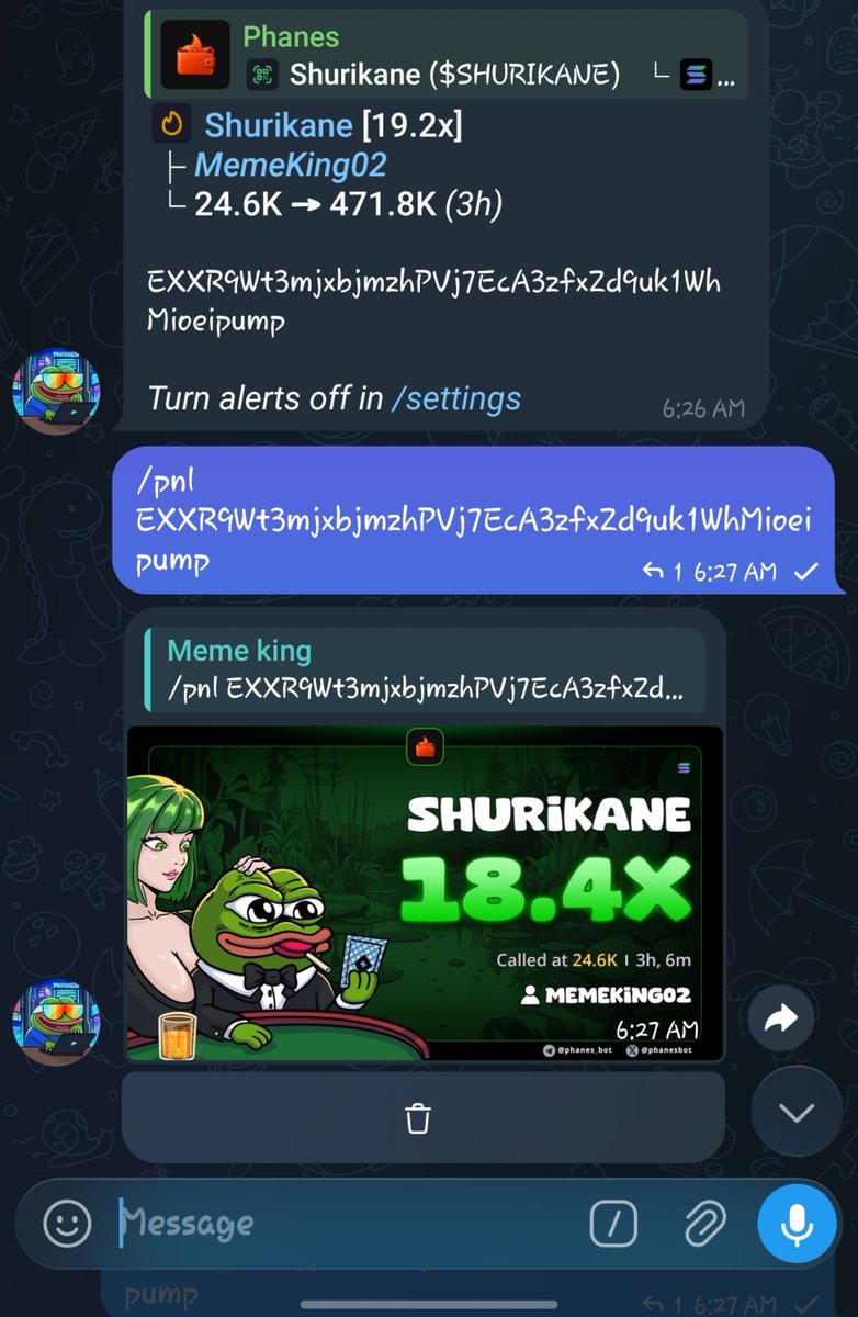 Degenking00's tweet photo. Massive 18x gain on $SHURIKANE 
Early calls onmy Tg group 
CA;

EXXR9Wt3mjxbjmzhPVj7EcA3zfxZd9uk1WhMioeipump https://t.co/nerdyAlD9N