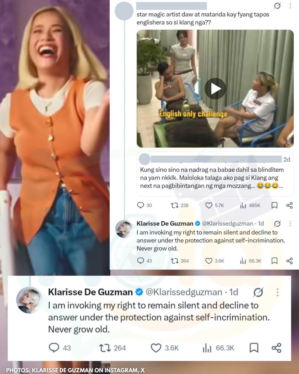 4kIang's tweet photo. klarisse “laging nadadamay” de guzman 😂 https://t.co/ekjhYLIXNs