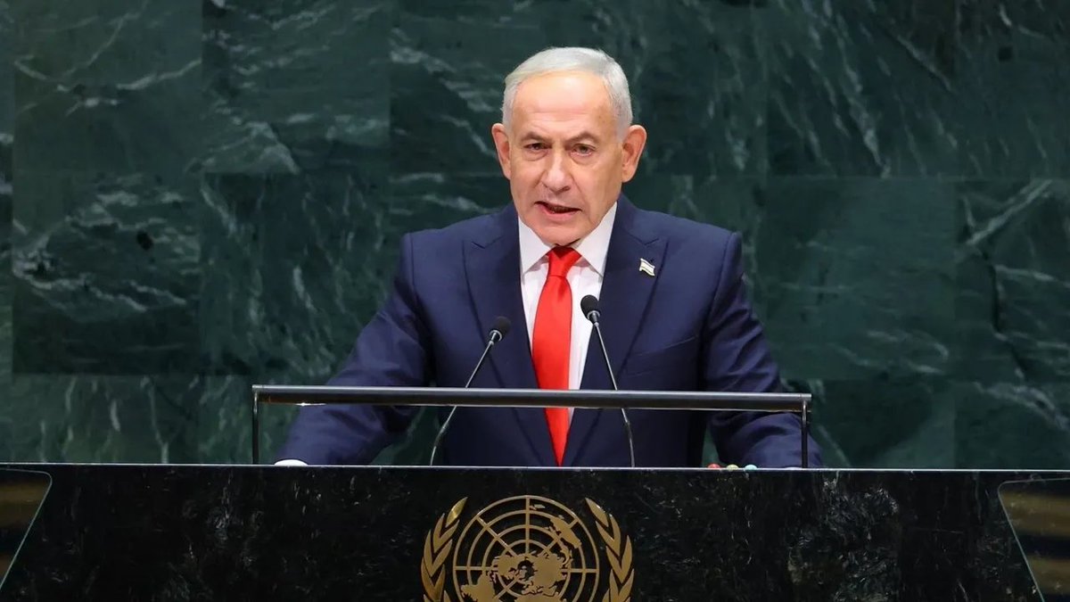 thenewsdrum's tweet photo. 'This evil regime will fall': Netanyahu targets Iran, hails Trump amid UNGA walkout
READ | https://t.co/4s917wdcf1
#UNGA #Netanyahu #Israel #Iran #Trump #Mamdani #WestAsia #IranIsrael #Gaza #Palestine #UnitedNations https://t.co/Em6n8wQBJX