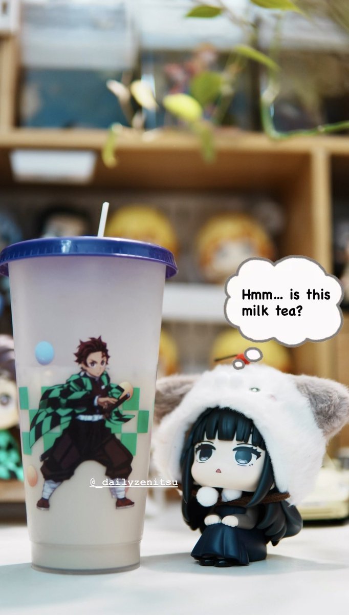 _dailyzenitsu's tweet photo. Milktea😋😋 with Osaragi https://t.co/I0PNSaQ0KE
