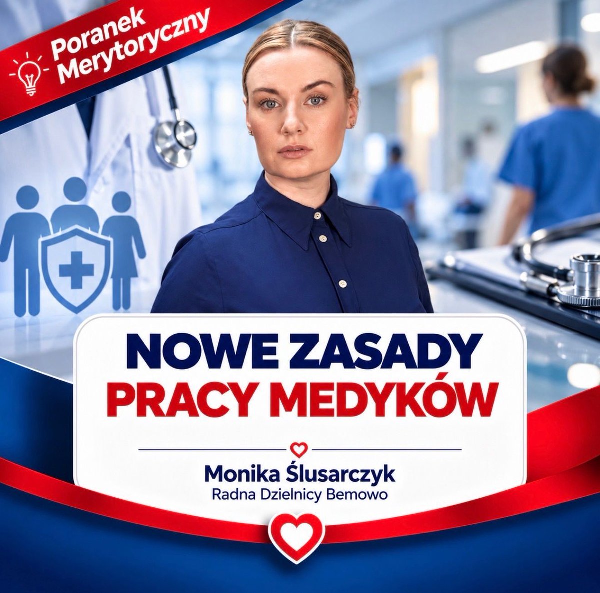 MSlusarczykKO's tweet photo. 7:30 |PORANEK MERYTORYCZNY | 

🏥 Stabilniejsza opieka i większe bezpieczeństwo pacjentów – temu ma służyć projekt zmian dotyczących pracy personelu medycznego przyjęty przez rząd.

Jednym z problemów systemu ochrony zdrowia jest sytuacja, w której ta sama osoba wykonująca zawód medyczny pracuje jednocześnie w wielu placówkach. Projekt ma uporządkować te zasady i zwiększyć możliwości kontroli po stronie NFZ.

👩‍⚕️👨‍⚕️ Co ma się zmienić?

Projekt przewiduje https://t.co/smUSoehMYs.:
• ograniczenie łącznego wymiaru pracy u świadczeniodawców – co do zasady do równowartości dwóch etatów,
• określenie minimalnego wymiaru zatrudnienia w określonych przypadkach w szpitalach i ambulatoryjnej opiece specjalistycznej,
• bardziej szczegółowe zasady podejmowania dodatkowego zatrudnienia,
• większe możliwości kontroli przez NFZ,
• wyjątki od ograniczeń, gdy będzie to konieczne dla zapewnienia ciągłości i dostępności świadczeń. 

👥 Co to ma oznaczać dla pacjentów?

Założeniem zmian jest przede wszystkim większa stabilność organizacji pracy placówek oraz ograniczenie sytuacji, w których personel jest jednocześnie zaangażowany w zbyt wielu miejscach. Jednocześnie projekt przewiduje możliwość odstępstw, https://t.co/smUSoehMYs. gdy wymaga tego zapewnienie dostępności świadczeń. 

📌 Ważne: mówimy o projekcie przepisów. Przed wejściem w życie czeka go dalsza ścieżka legislacyjna, a jego ostateczny kształt może się jeszcze zmienić.

Bo bezpieczeństwo pacjenta to nie tylko dostęp do lekarza. To również dobrze zorganizowany system i ciągłość opieki.

☕ A ja, jak zawsze, zostawiam Was z konkretem na początek dnia.

Dobrego dnia! ❤️

#PoranekMerytoryczny #Zdrowie #NFZ #Pacjent #OchronaZdrowia #MonikaŚlusarczyk #KoalicjaObywatelska
