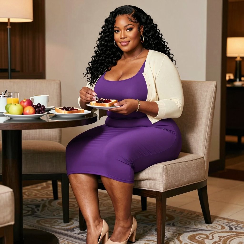 DaphneMonrpx's tweet photo. A slow breakfast, strong coffee, and nowhere to rush. 💜
#HotelMorning #BBW https://t.co/Rkprg1tF5D