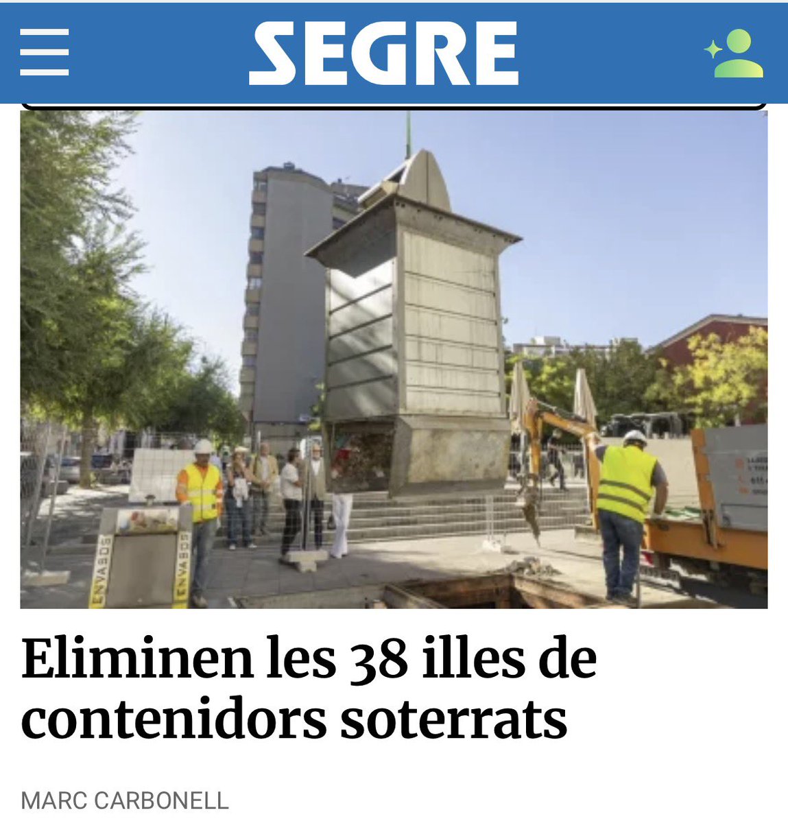 Lleida_AC's tweet photo. Diners públics a #Lleida: el PSC soterra contenidors, els aguanta anys i ara els desenterra perquè “no funcionen”.

Posar, mantenir i treure. Tres factures per un mateix error.

@flarrosa @paerialleida, quant ha costat descobrir-ho?

💙 #SalvemLleida  

https://t.co/gO9KFeesoO https://t.co/HVmTzs4rpR