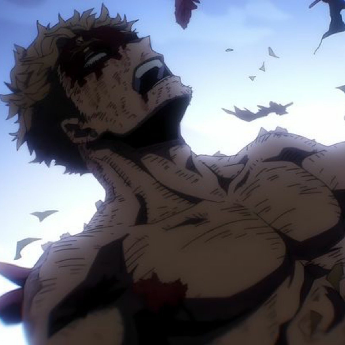 heartsfortakami's tweet photo. what's up with keigo n losing clothes EVERY TIME he's fighting for his life. you think he'd upgrade his hero costume when the final war hit but apparently not 🧍 https://t.co/JEneEVdZjj