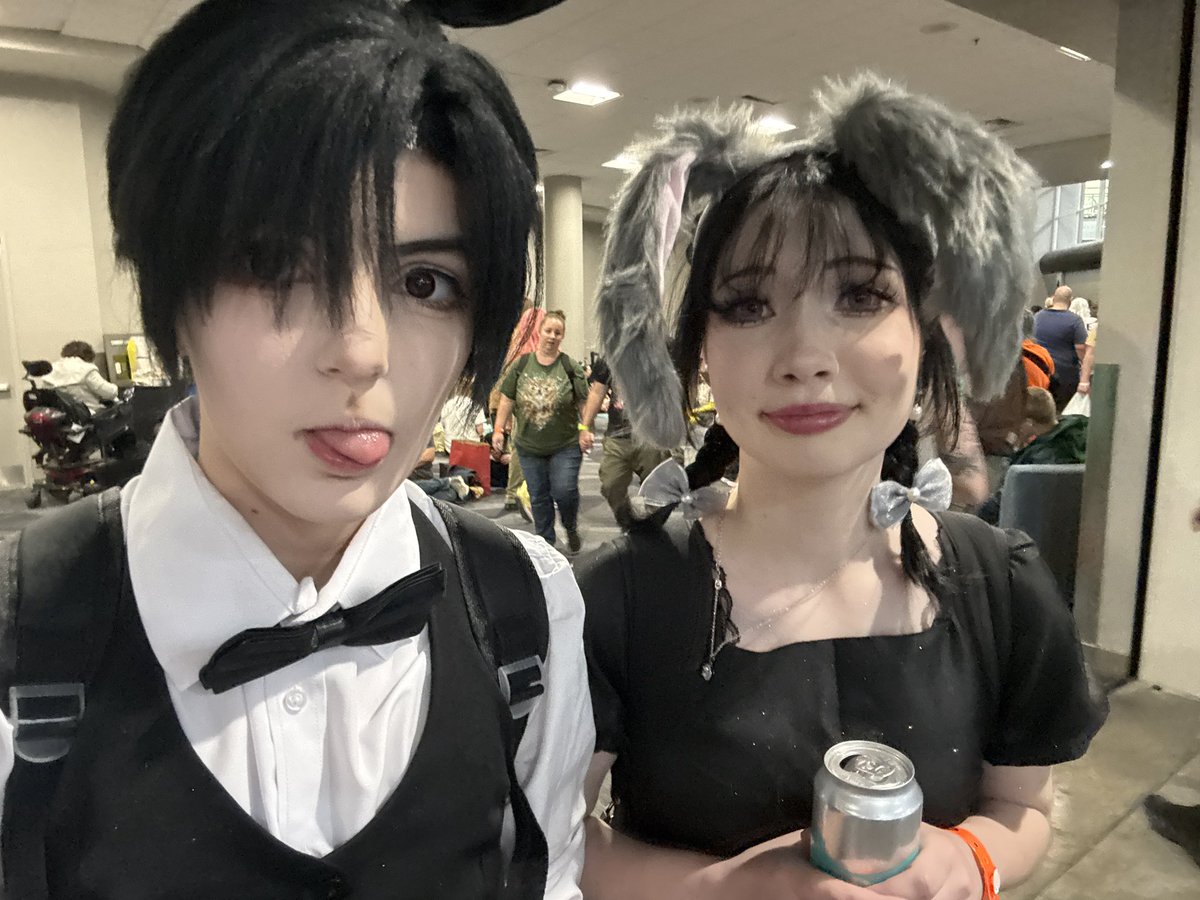 ivanwoofs's tweet photo. sorry for inactivity i drove to slc got locked out of my car got to the city slept woke up got into ivan hung around con changed into bunny cafe ivan (and redid my makeup) then had a photo shoot https://t.co/zg6g3tsJB8