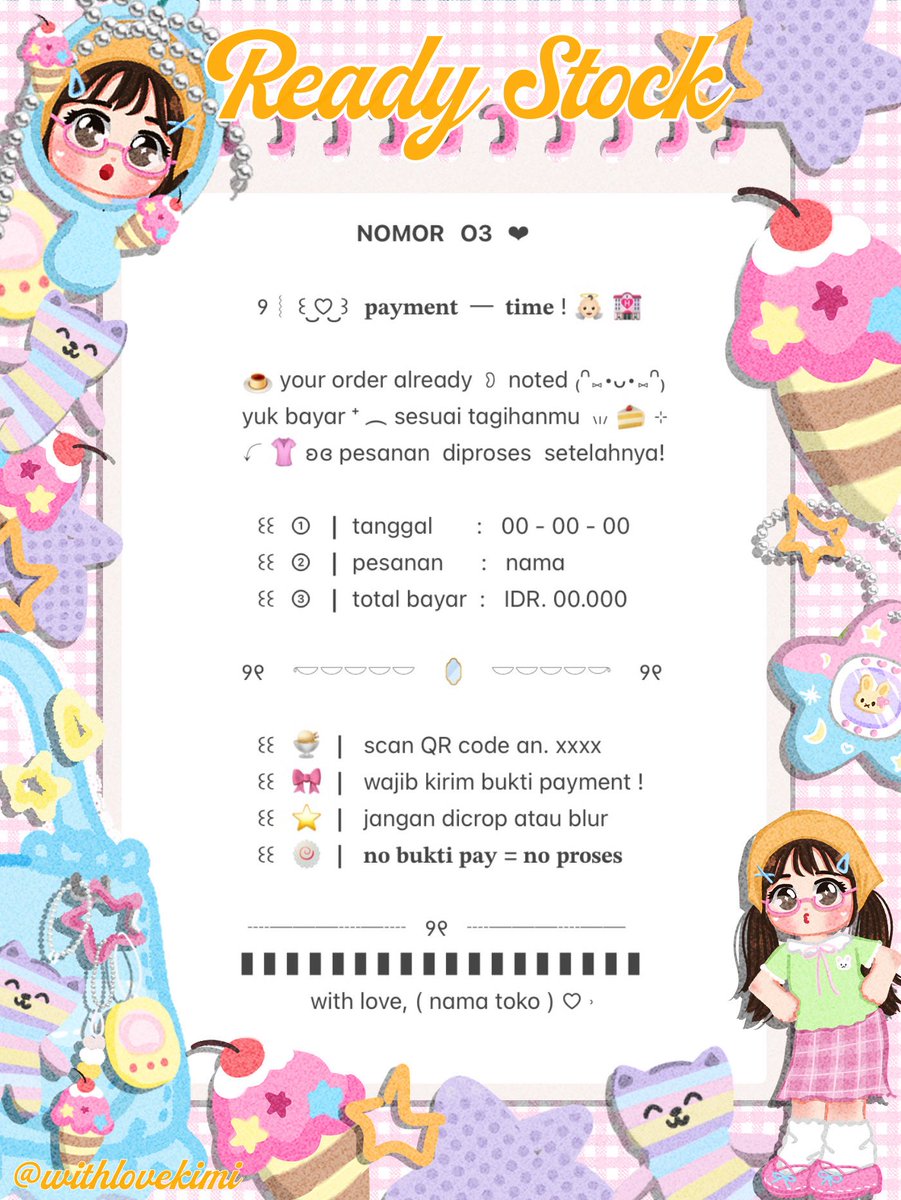 withlovekimi's tweet photo. ⠀
⠀⠀♥︎  ︴꒰⠀help retweet? arigatOu!⠀꒱
⠀⠀╭──⠀#zonauang  ୨୧

⠀⠀Moshi⠀__⠀mOsh?!⠀ready stock⠀🍎
⠀⠀🪁 🍤 wording  payment receipt 🚖
⠀⠀siap⠀dibeli! ☘️ 𓈈⠀sekarang!  :¨ ·.· ¨:
⠀⠀ⓘ  ☆   harga:⠀IDR  10.000⠀coins 🌀

⠀⠀꒰⠀꒱⠀⑅⠀yuk  jajan !  🚨
⠀ https://t.co/wC0U8HMfY9