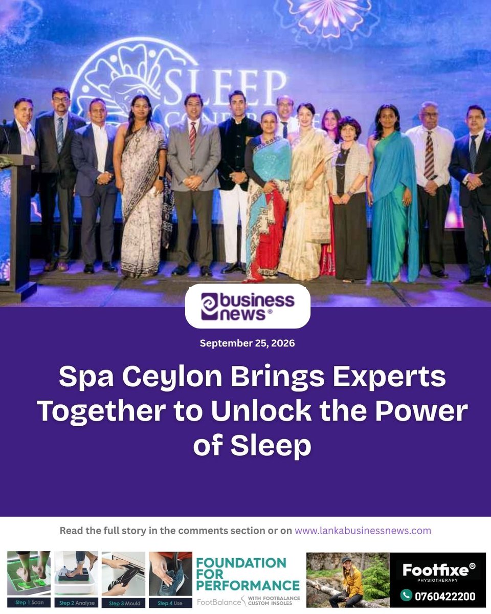 lbnbusinessnews's tweet photo. Spa Ceylon Brings Experts Together to Unlock the Power of Sleep
#SpaCeylon #PowerofSleep #TheSleepConference https://t.co/7JSmtrrQwK