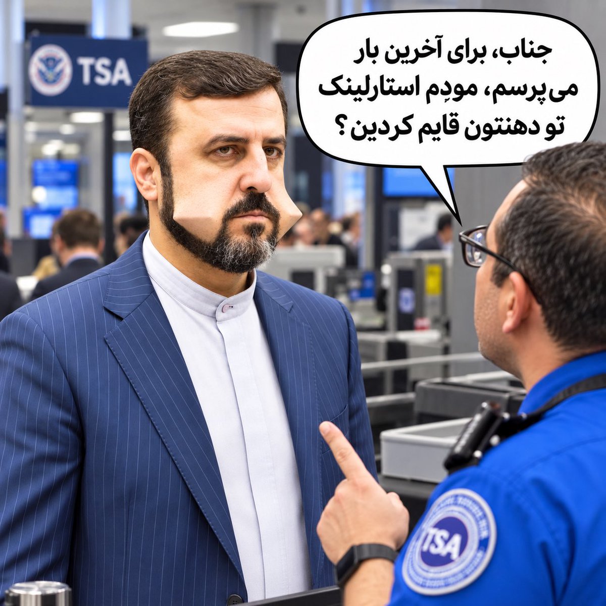 OrderOfTheShah's tweet photo. غریب‌آبادی، امروز تو فرودگاه هنگام برگشت به ایران👇🏼 https://t.co/V9HarHOiQn