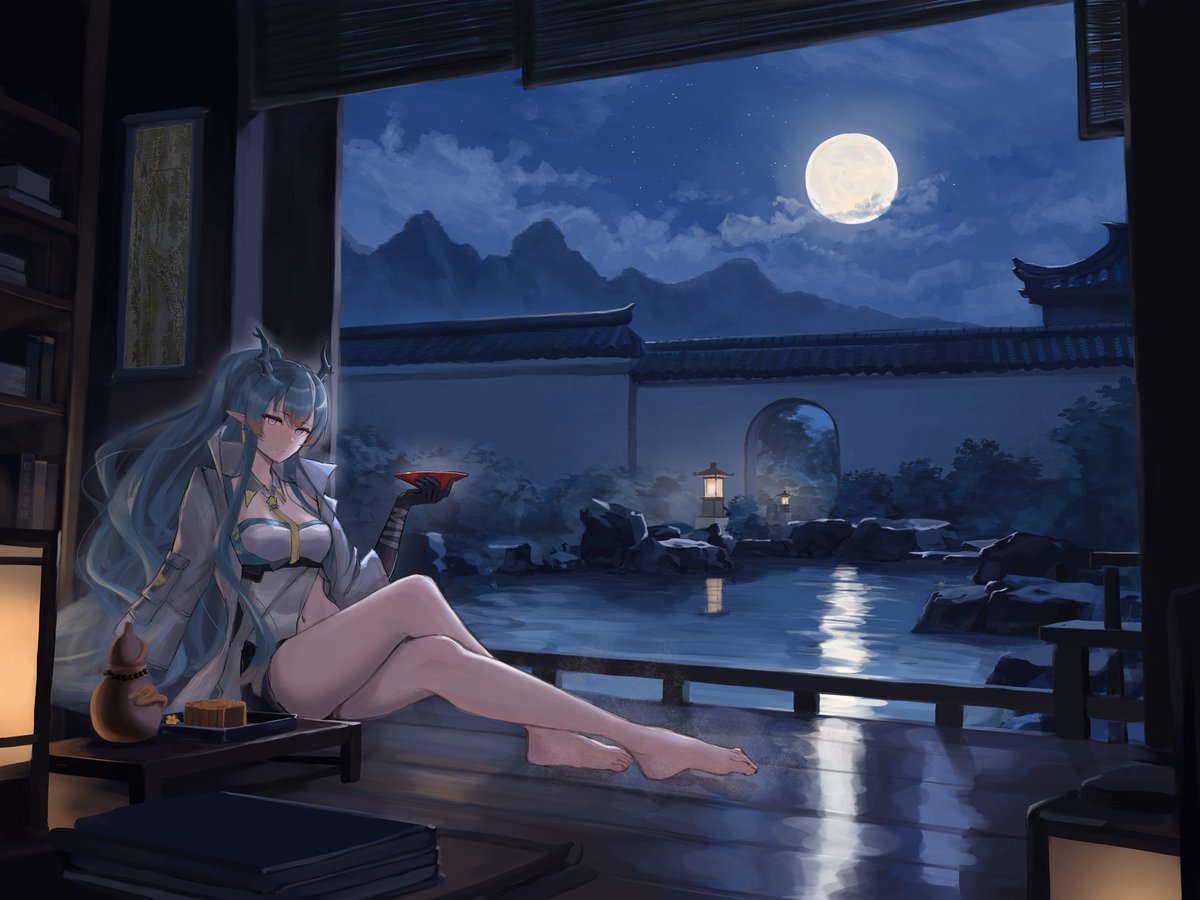 Kashiwa06's tweet photo. 中秋節快樂
#アークナイツ　#明日方舟 https://t.co/yewvyGrAgL