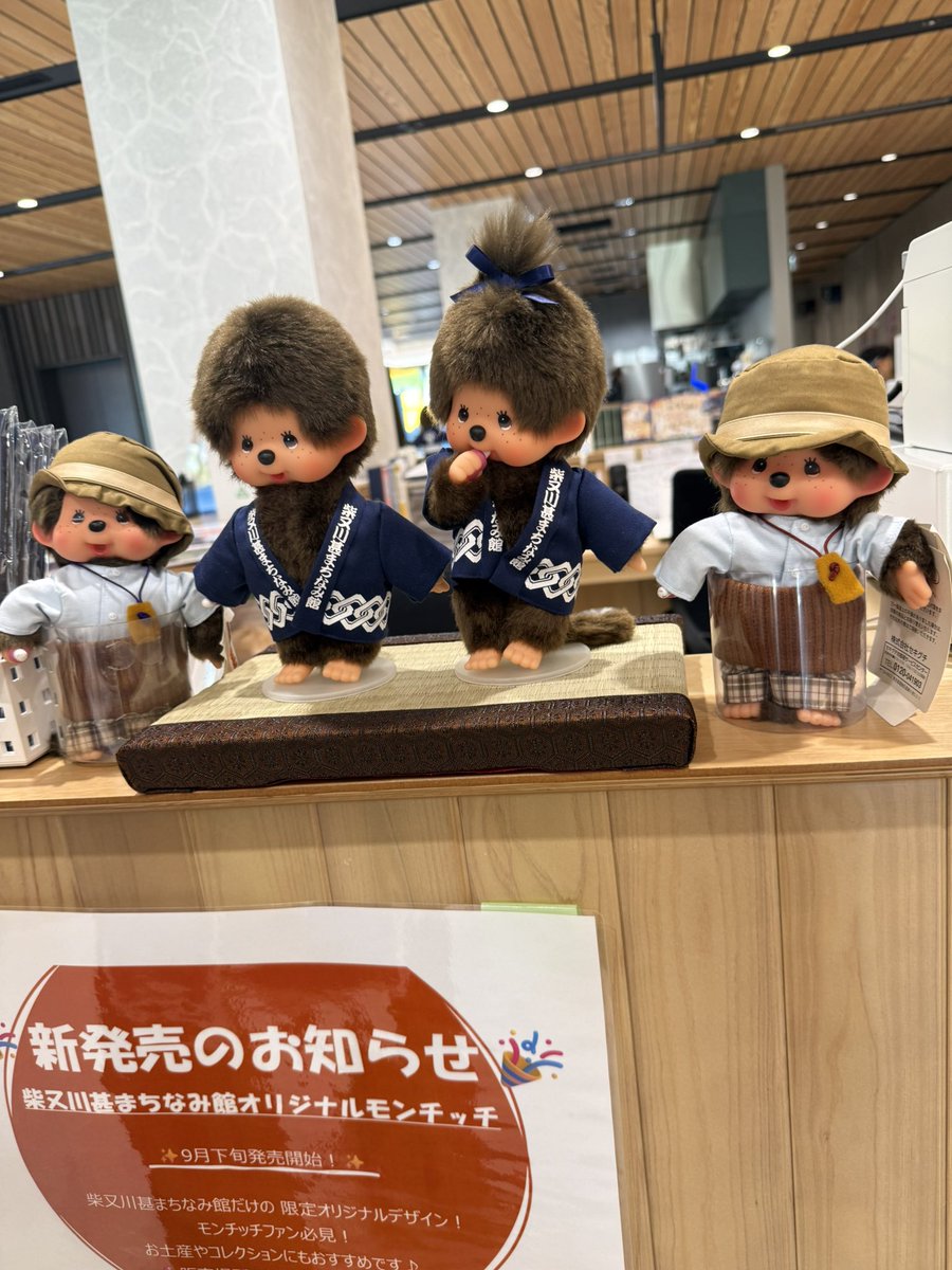 ensaile's tweet photo. 川チッチ①
記念写真の後
柴又川葚まちなみ館に
川チッチを迎えに…
当日予約分が袋で準備に変わってました😵‍💫
物販に居た女の子
早く発売されれば良いなあ〜🙄🙄
#モンチッチ 
#川チッチ
#寅チッチ
#柴又川葚まちなみ館 https://t.co/GEOnVGVqcV