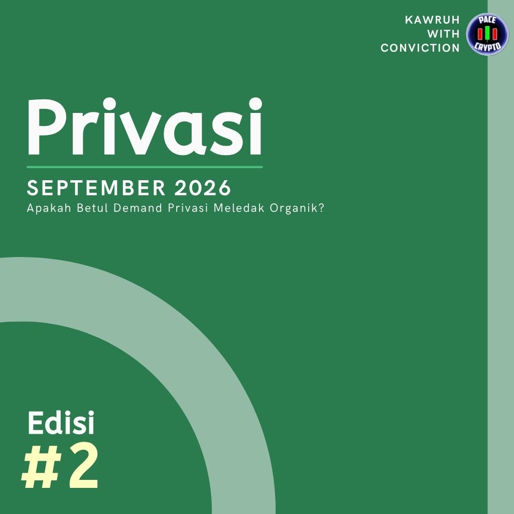 PaceCrypto's tweet photo. Kawruh With Conviction #2 sudah rilis

Sesungguh-sungguhnya main thesis pada artikel ini adalah NEAR &amp; ZAMA (saya tulis sebelum meledak) 

Sayangnya pace market terlalu cepat, namun bukan masalah, sebagai Zcash Maxi yang ngulik ketika bear market, saya persembahkan KwC #2 Privasi https://t.co/O7I0RbwMoT
