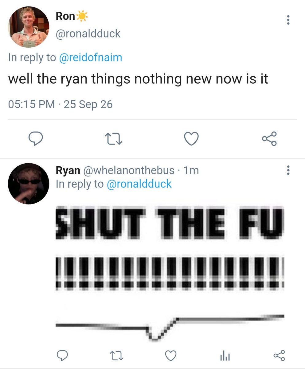 ParkBenchTheBug's tweet photo. short dumb as hell #ronren + #ryanaim 
smau, literally just being stupid on twinote https://t.co/k7UE8WwwD9