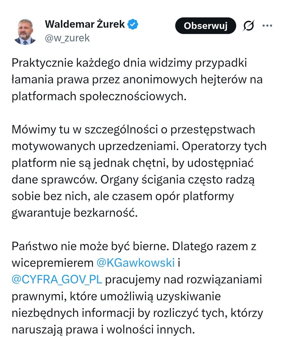 coolfonpl's tweet photo. Żurek pracuje nad nowym prawem, żeby dojechać Coolfona 🥲 https://t.co/wmKinCNSgA