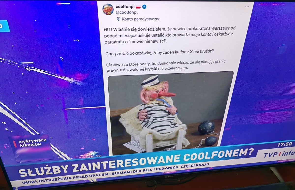 coolfonpl's tweet photo. Żurek pracuje nad nowym prawem, żeby dojechać Coolfona 🥲 https://t.co/wmKinCNSgA